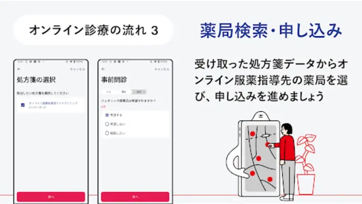 CLINICS(クリニクス)　オンライン診療・服薬指導アプリ android App screenshot 1